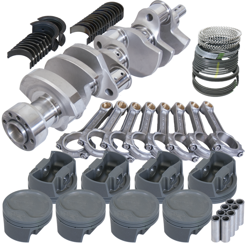 Eagle Chevy LT1 350 1Pc 3.750in Crank 5.700in I-Beam Rods -16cc 4.060in Pistons Rotating Assembly - 62107060
