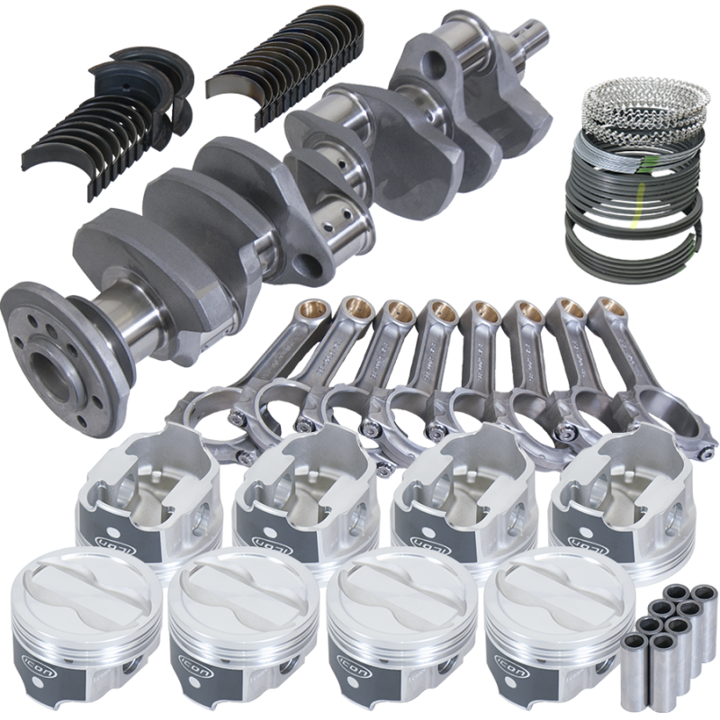Eagle Chevy 350 3.750in Crank 5.700in I-Beam Rods -18cc 4.030in Pistons Rotating Assembly - 62304030