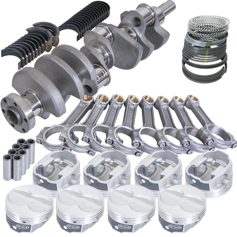 Eagle Ford 289/302 3.250in Crank 5.400in I-Beam Rod -11cc Flat Top 4.000in Pistons Rotating Assembly - 64251000