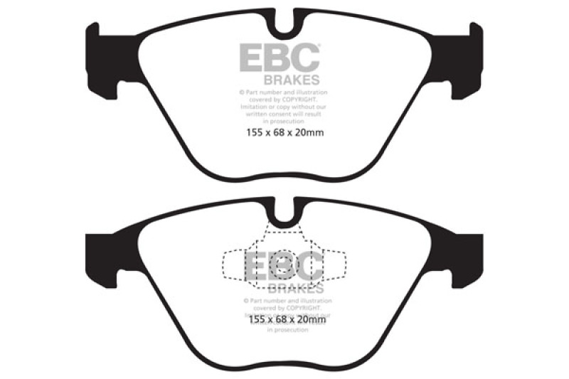 EBC 10-12 BMW 335i xDrive (E90/E92) Bluestuff Front Brake Pads - DP51512NDX