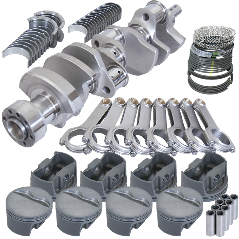 Eagle Chevy 350 1Pc 3.750in Crank 5.700in H-Beam -5cc Flat Top 4.060in Pistons Balanced Assembly - B12108060