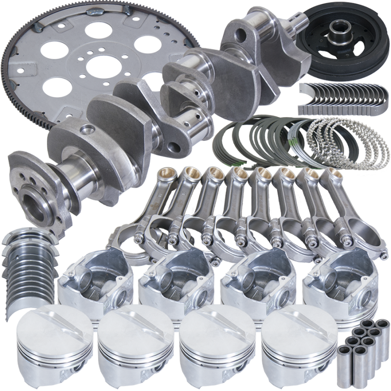 Eagle Chevy 350 3.750in Crank 5.700in I-Beam Rods -7cc Flat Top 4.000in Pistons Balanced Assembly - B13005E000