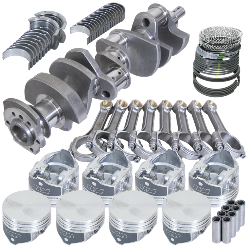 Eagle Chevy 350 3.480in Crank 5.700in I-Beam Rods -7cc Flat Top 4.060in Pistons Balanced Assembly - B13202E060