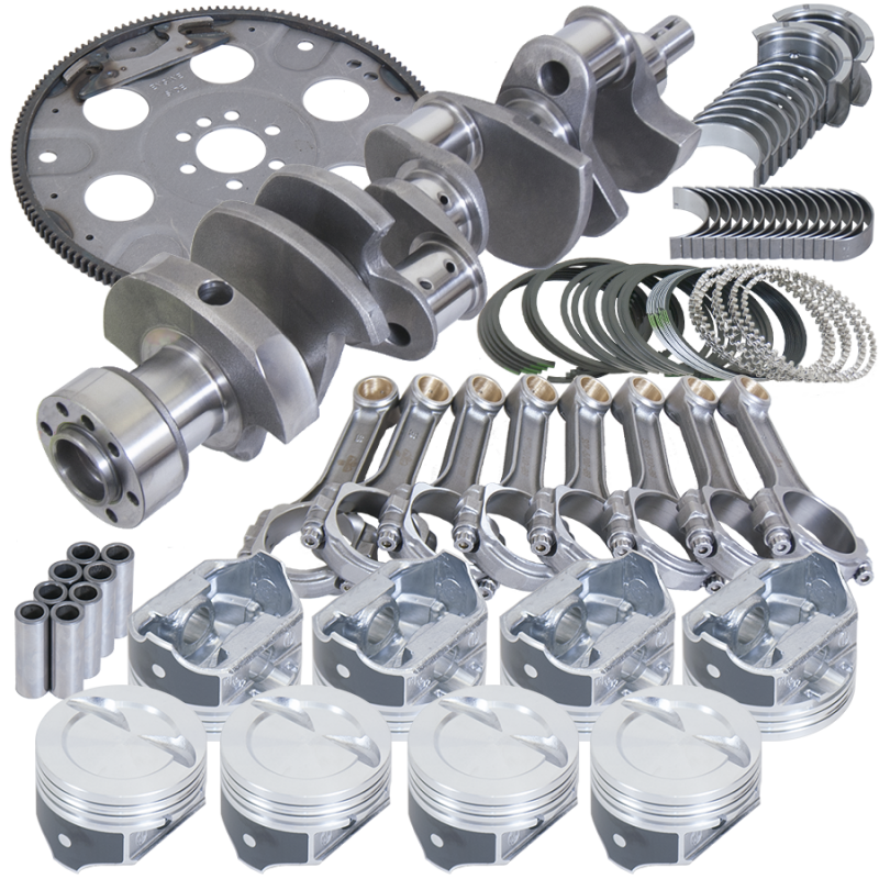Eagle Chevy LT1350 1Pc 3.750in Crank 5.700in I-Beam 4.060in Pistons 153 Tooth FP Balanced Assembly - B13504L06053