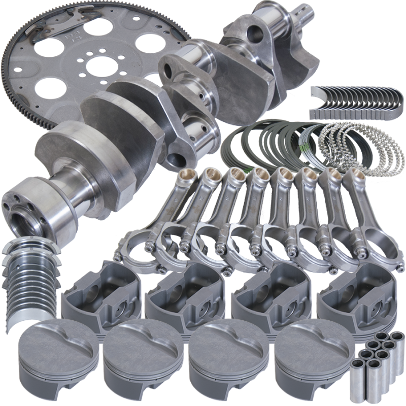 Eagle Chevy LT1350 1Pc 3.750in Crank 5.700in I-Beam Rods 4.000in Pistons 168 Tooth FP Bal Assembly - B13554L00068