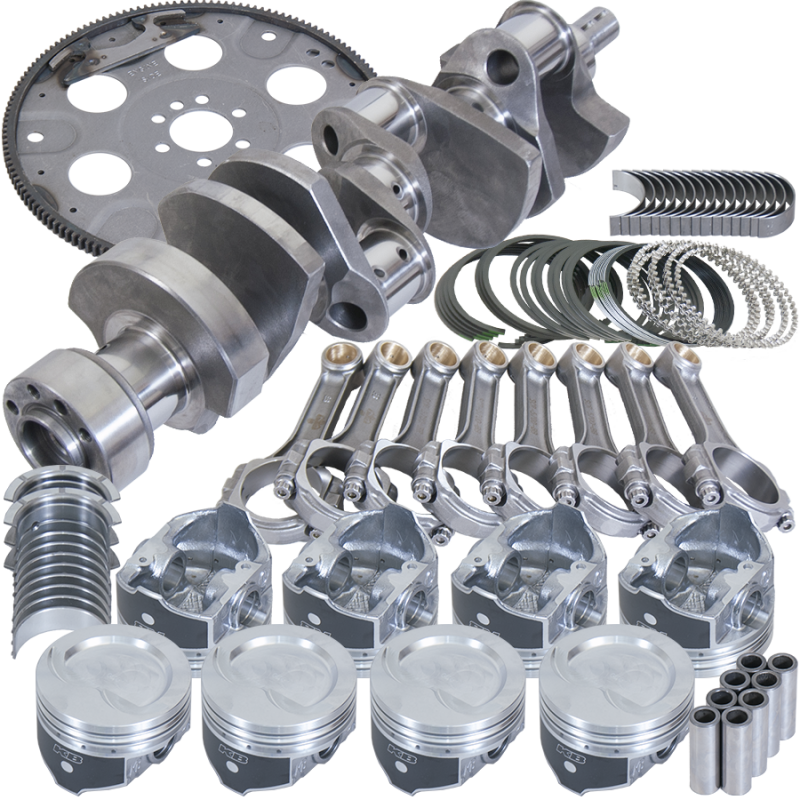 Eagle Chevy LT1350 1Pc 3.750in Crank 5.700in I-Beam Rods 4.040in Pistons 153 Tooth FP Bal Assembly - B13554L04053