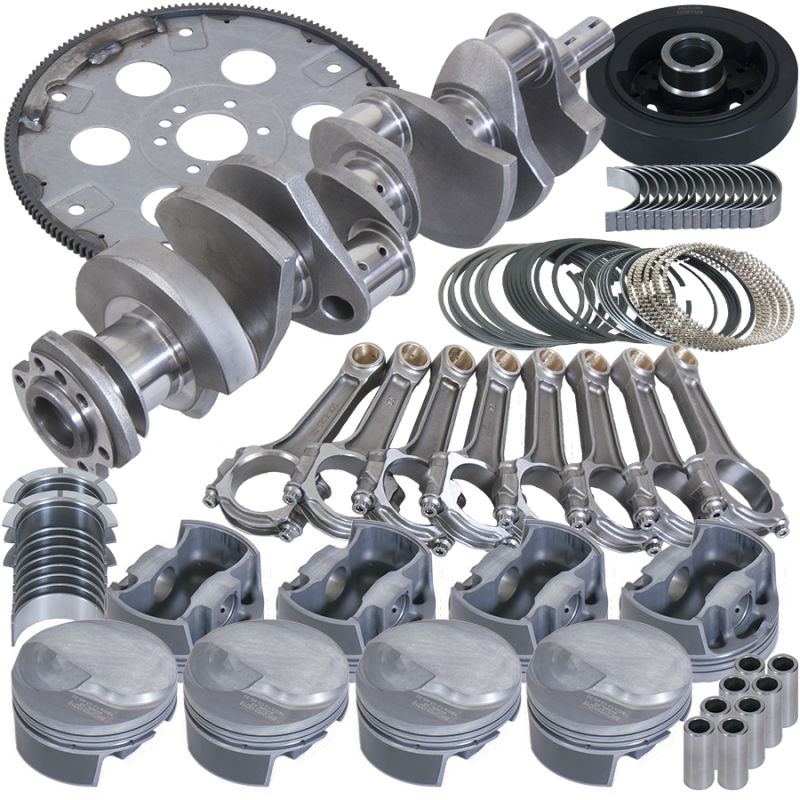 Eagle Chevy 454 1Pc 4.250in Crank 6.385in I-Beam Rod -3cc Flat Top 4.310in Pistons Balanced Assembly - B18021L060