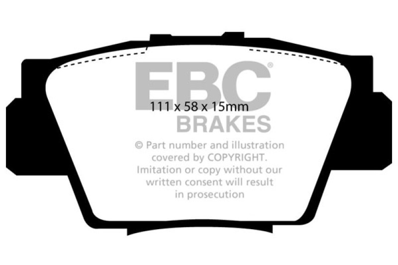 EBC 91-96 Acura NSX 3.0L Bluestuff Rear Brake Pads - DP5873NDX