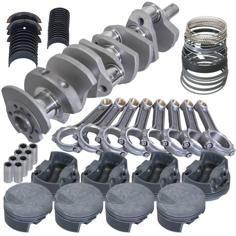 Eagle Chevy 454 4.250in Crank 6.385in I-Beam Rods -3cc Flat Top 4.350in Pistons Rotating Assembly - F1011100