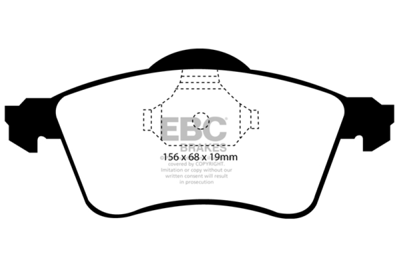 EBC 97-98 Volkswagen Eurovan 2.5 Greenstuff Front Brake Pads - DP61115