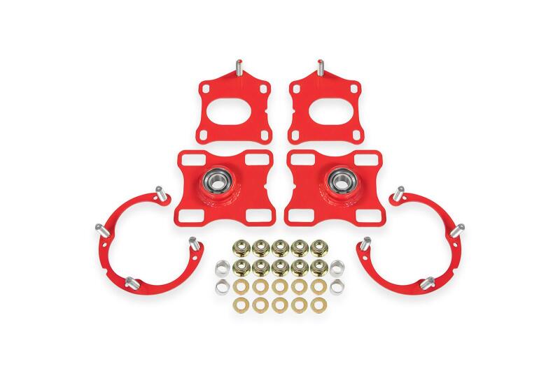 BMR Suspension 11-14 Ford Mustang Caster/Camber Plates - Red - WAK752R