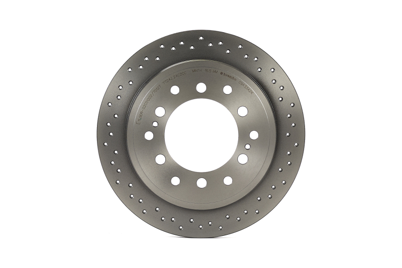 Brembo 10-20 Lexus GX460 / 10-20 Toyota 4Runner Drilled Xtra Brake Disc - Rear - 09.A334.2X