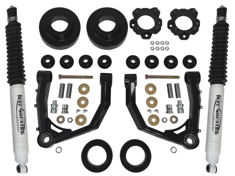 Tuff Country 2022+ Toyota Tundra / 2023+ Sequoia 3in Lift w/ Boxed Uni-Ball Control Arms & Shocks - 53221KN