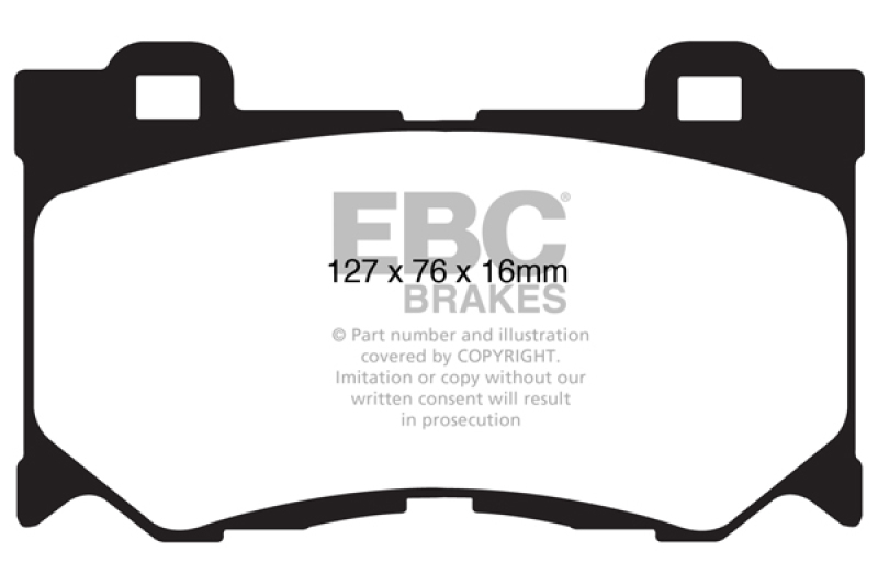 EBC 08-13 Infiniti FX50 5.0 Greenstuff Front Brake Pads - DP61823