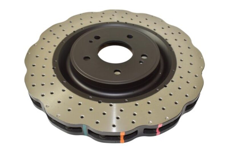 DBA 08-16 Mitsubishi Lancer Evolution Rear 4000 Series Drilled Wavey Rotor - DBA42225WXD
