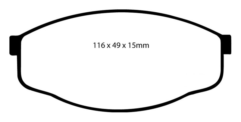 EBC 84-93 Toyota Pick-Up 1/2 Ton 2WD Greenstuff Front Brake Pads - DP6419