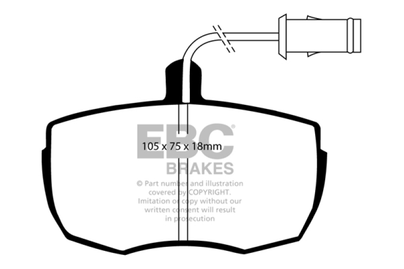 EBC 87-89 Land Rover Range Rover 3.5 Greenstuff Front Brake Pads - DP6622