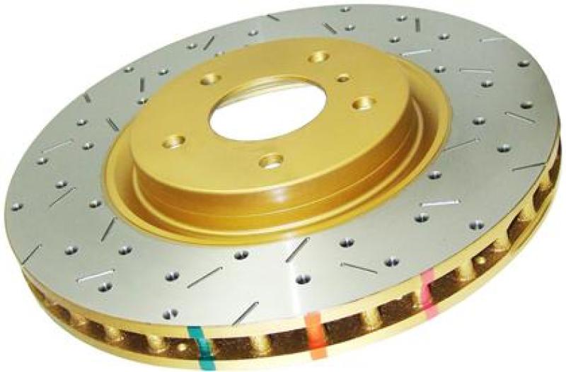 DBA 04-17 Subaru WRX STi Rear Crossdrilled & Slotted 4000 XS Series Rotor - DBA43051XS-10