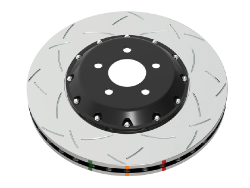 DBA 22-23 Hyundai Elantra N/Kona N Front 5000 Series Slotted Rotor w/Black Hat - DBA53148BLKS