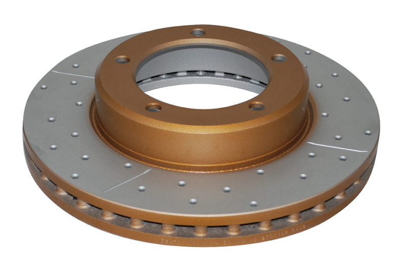 DBA 98-05 Lexus LX470 / 98+ Toyota LandRunner 100 Series Front Drilled & Slotted Street Series Rotor - DBA788X