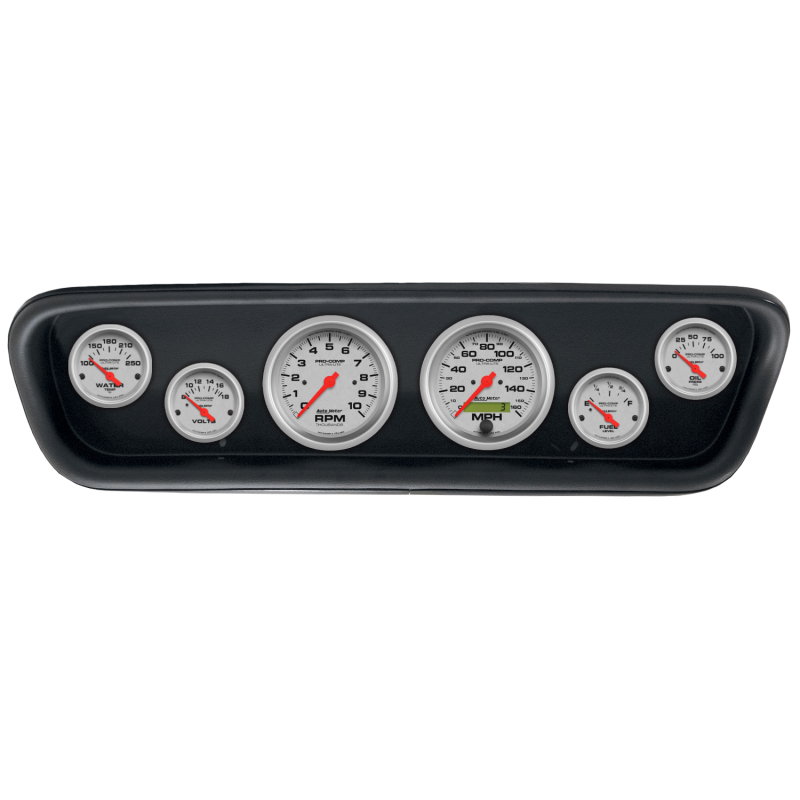 Autometer Direct Fit 5 Piece Dash Kit 64-65 Ford Mustang (3 3/8in & 2 1/16in x 4) - Ultra-Lite - 2107-13