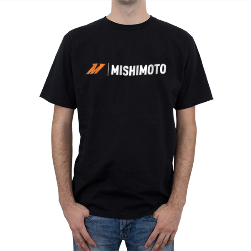 Mishimoto Large Black Signature Logo T-Shirt - MMAPL-LOGO-TBKLG