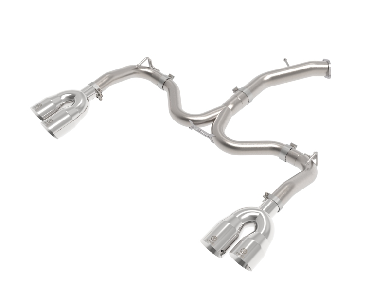 aFe 22-24 Kia Forte GT 1.6L 3in-2.5in 304 Stainless Steel Axle-Back Exhaust w/ Polished Tips - 49-37039-P