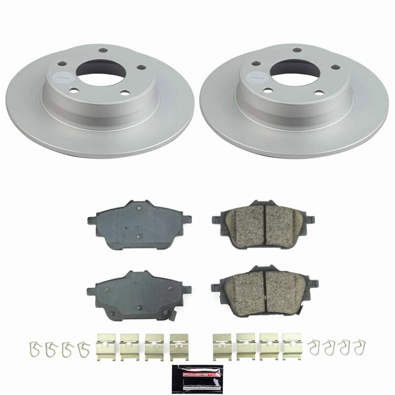 Power Stop 20-25 Nissan Sentra Rear Z17 Coated Brake Kit - CRK9217