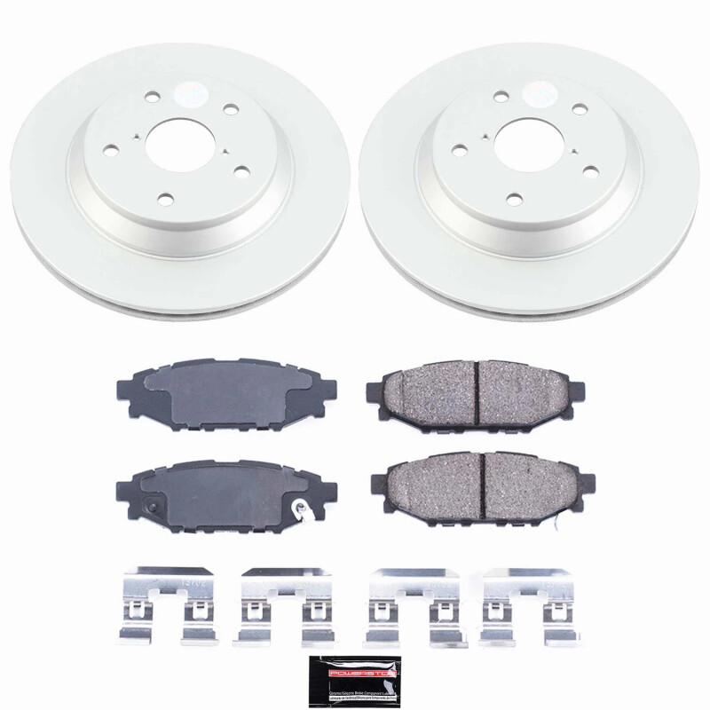 Power Stop 2024 Subaru Impreza Rear Z17 Coated Brake Kit - CRK9304