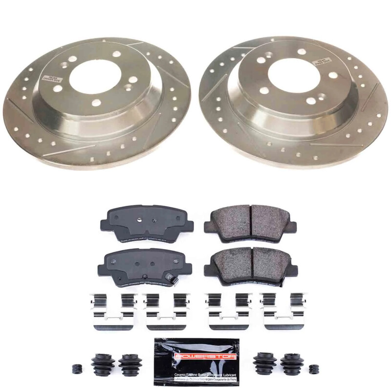 Power Stop 22-23 Hyundai Kona Rear Z23 Evolution Brake Kit - K9273