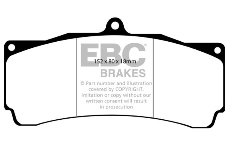 EBC Brakes Orangestuff Full Race Brake Pads - DP9006