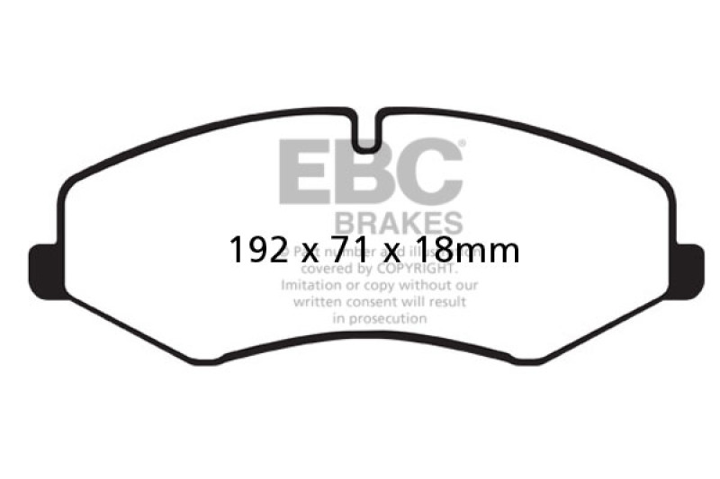 EBC 10-14 Land Rover LR4 5 Extra Duty Front Brake Pads - ED92060