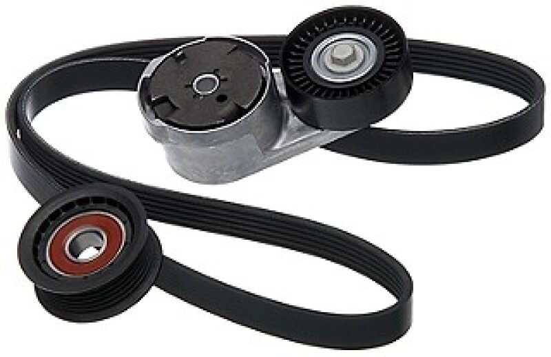 Gates 12-16 Fiat 500 4-Cyl. 1.4L Accessory Belt Drive Kit (Standard) - 90K-39346