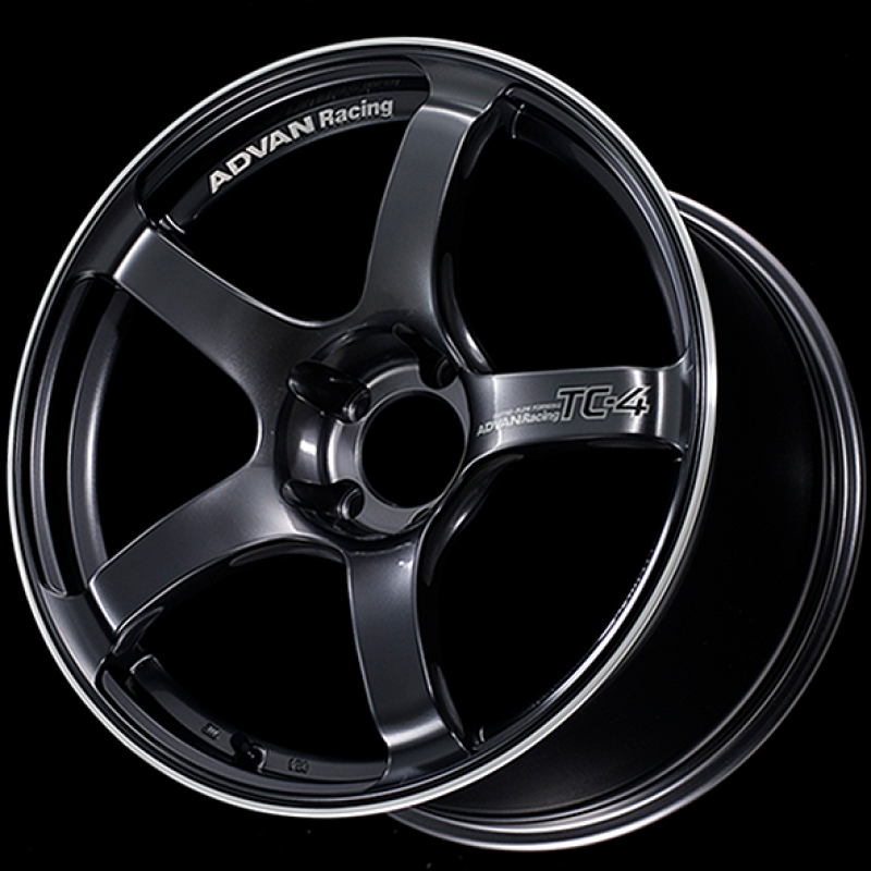 Advan TC4 18x9.5 +12 5-114.3 Racing Gunmetallic and Ring Wheel - YAD8J12EGMR