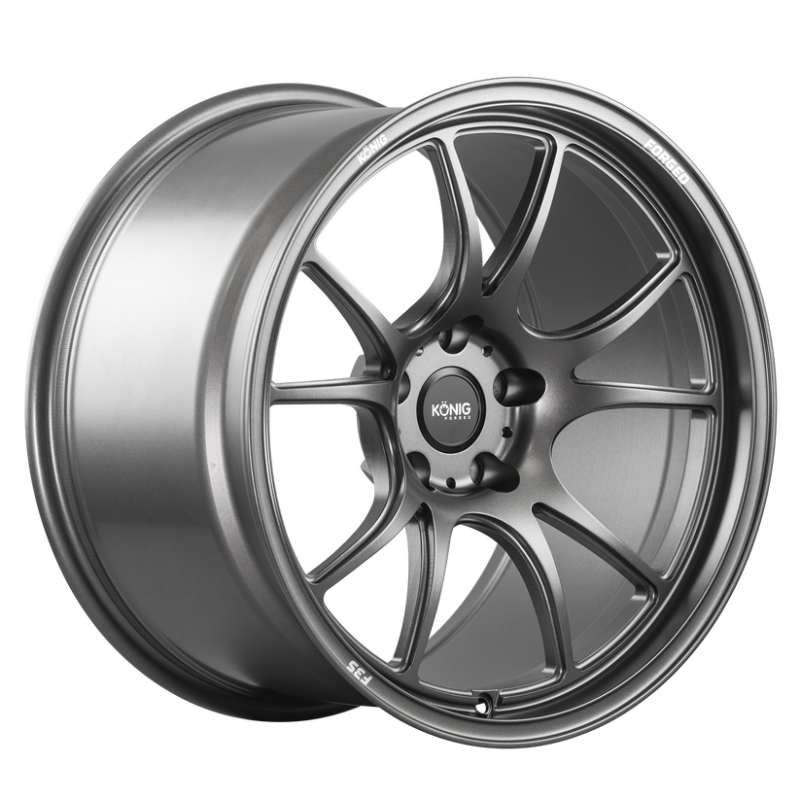 Konig Forged F3S 17x8 / 5x114.3 / ET35 - Satin Charcoal Knurled Bead - F3S8751435G