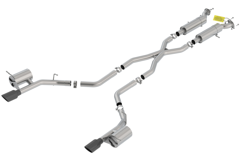 Borla 18-20 Dodge Durango SRT 6.2L V8 2.75in S-Type SS Catback Exhaust w/ BLK Chrome Tips - 140791BC