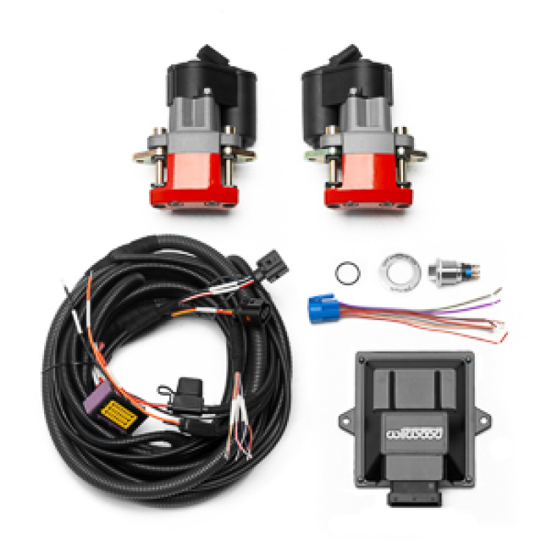 Wilwood Electronic Parking Brake Rear Retrofit Kit w/ Switch Harness - Red Powder Coat Caliper - 140-18030-RD