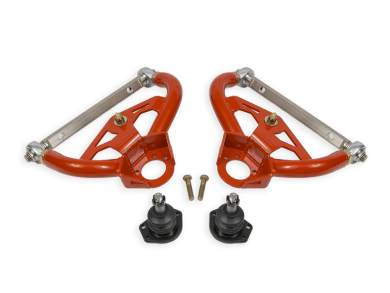 BMR 78-87 GM G-Body Adjustable Upper A-Arms Standard Ball Joint - Red - AAU463R