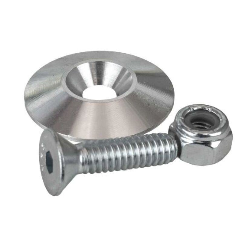 Moroso 1.25in Taper Washer - Raw (10 Pack w/Hardware) - 71685