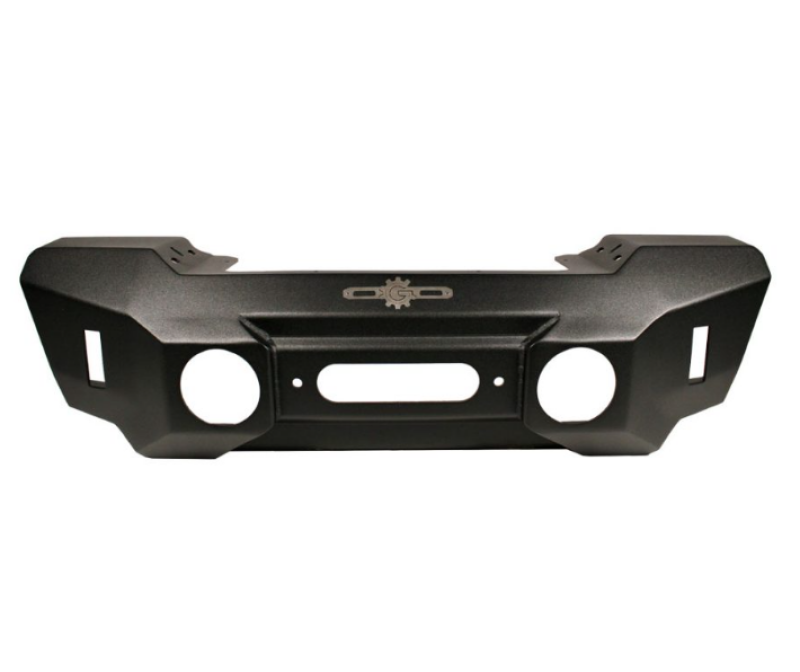 Rock Slide 07-18 Jeep Wrangler JK Big Sky Aluminum Stubby Front Bumper w/ Winch Plate - FB-S-300-JK