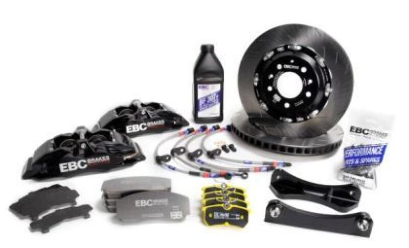 EBC Racing 06-18 BMW X5 (E70/F15) Black Apollo-6 Calipers 380mm Rotors Front Big Brake Kit - BBK060BLK-1