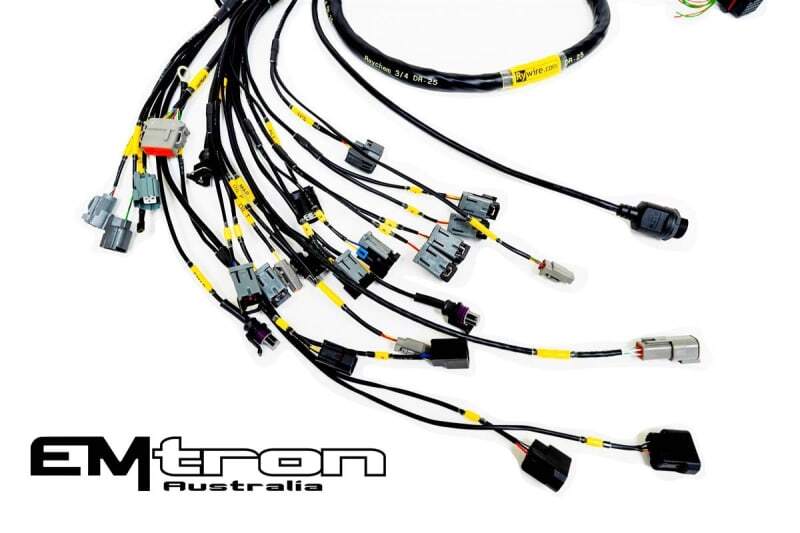 Rywire Honda B-Series NA w/Emtron KV8+ Eng Harn (4 Inj No EMAP/Boost/ Adapter Req / Drop Ship Only) - RY-B-EMTRON-NA