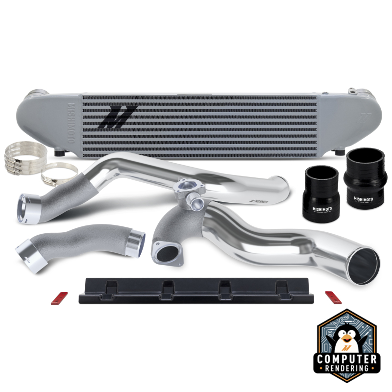 Mishimoto 2024+ Ford Mustang 2.3L EcoBoost Performance Intercooler Kit -  Silver/Polished - MMINT-MUS4-24KSLP