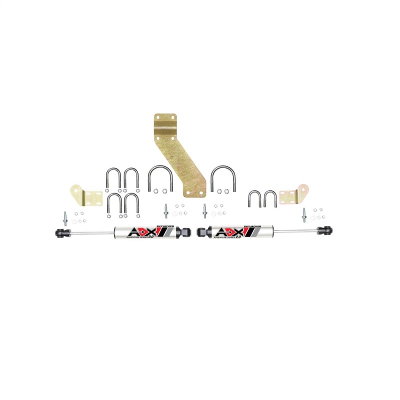 Skyjacker 66-77 Ford Bronco 4WD ADX 2.0 Dual Stabilizer Kit w/ CNC Machined Polished Alum. Cylinders - 2266