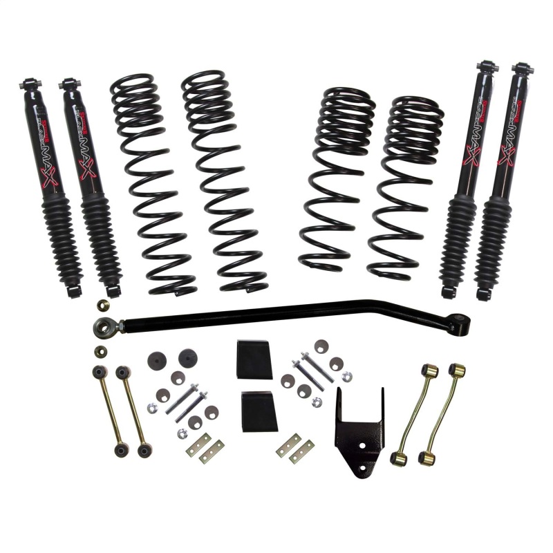 Skyjacker 21-23 Jeep Wrangler JL Rubicon 4XE 4 Dr LT 3.75in Coil Sys w/ Black MAX Shocks - JL37ERBPBLT