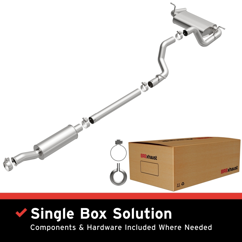 BRExhaust 18-24 Jeep Wrangler 3.6L Direct-Fit Replacement Exhaust System - 106-1022