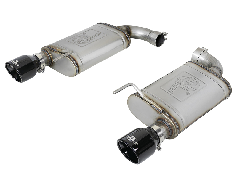 afe MACH Force-Xp Axle-Back Exhaust System Ford Mustang GT 15-17 V8-5.0L - 49-43105-B