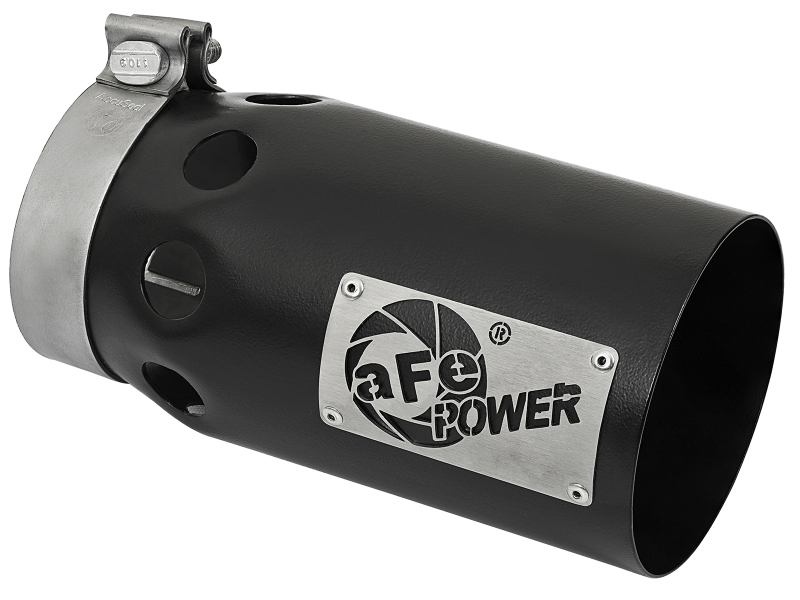 afe Rebel XD Series Universal Exhaust Tip 4 IN Inlet x 5 IN Outlet x 10 IN L - 49T40501-B10