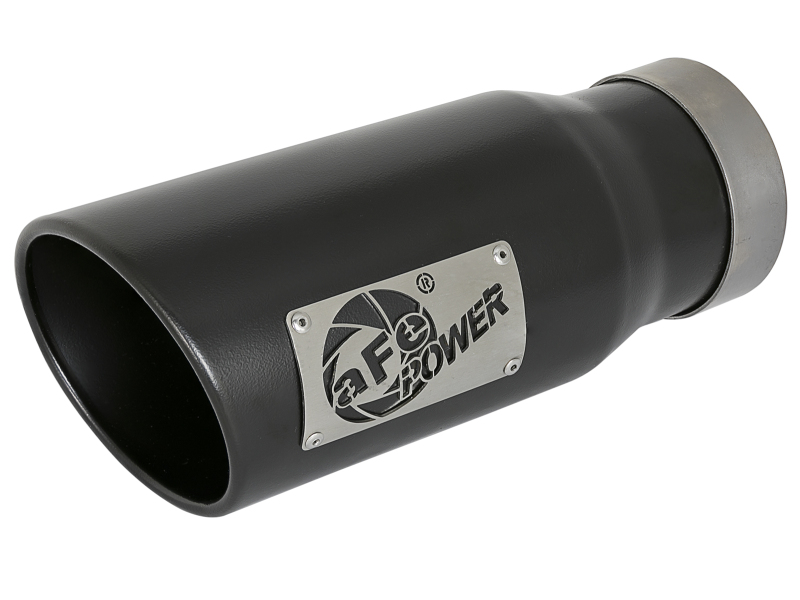 afe MACH Force-Xp Universal Exhaust Tip 4 IN Inlet x 5 IN Outlet x 12 IN L - 49T40502-B12
