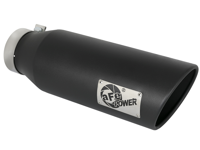 afe MACH Force-Xp Universal Exhaust Tip 4 IN Inlet x 6 IN Outlet x 18 IN L - 49T40601-B18